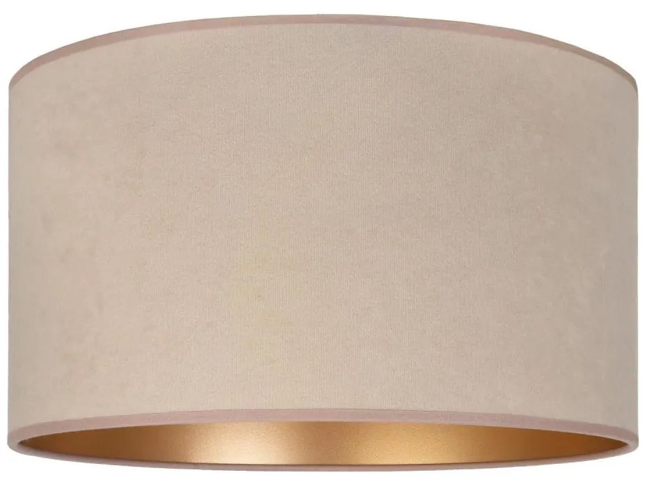 Duolla - Paralume universale VELVET per attacco E27 Ø 35 cm beige/oro