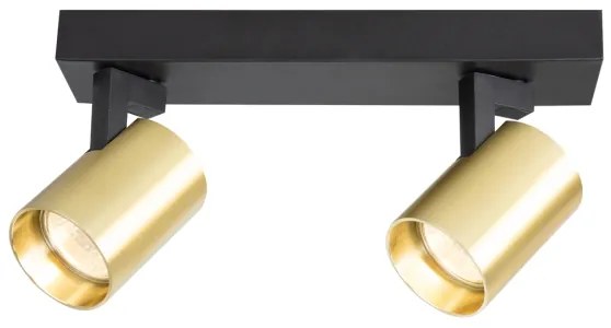 Faretto VOLF 2xGU10/10W/230V oro/nero