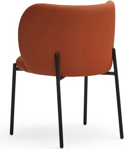 Set di sedie da pranzo arancione in imbottito 2 pz Mogi – Teulat