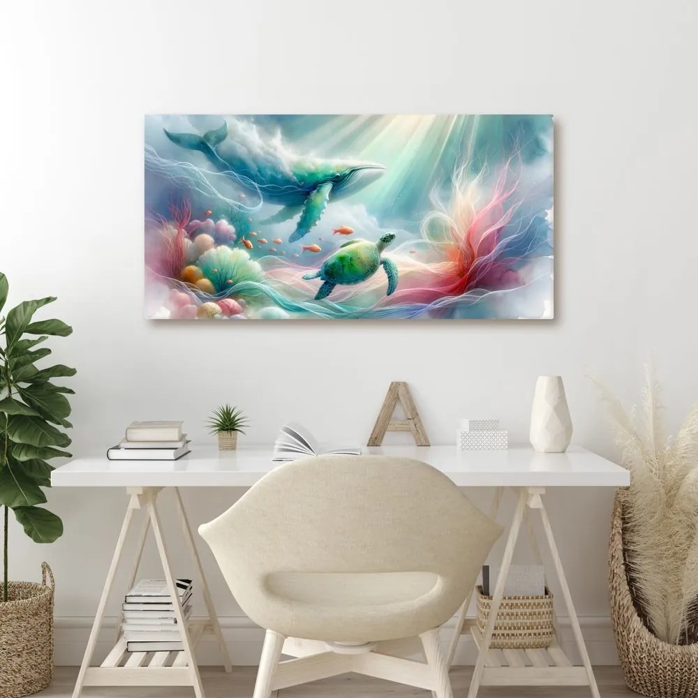 Quadro su tela – Mondo sottomarino degli animali