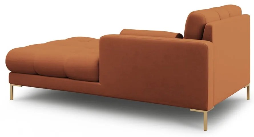 Chaise longue color mattone (con penisola a sinistra) Bali – Cosmopolitan Design
