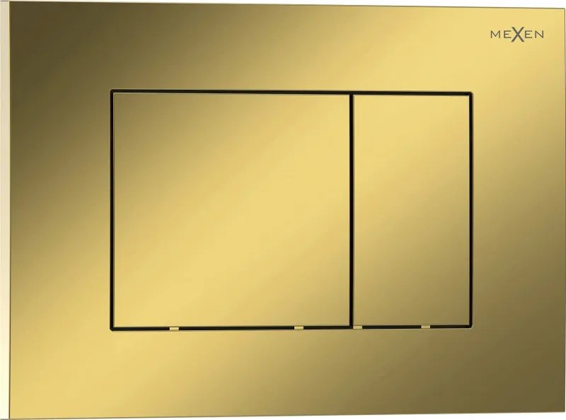 Mexen Tex 02 pulsante di scarico, oro champagne lucido - 6102-08