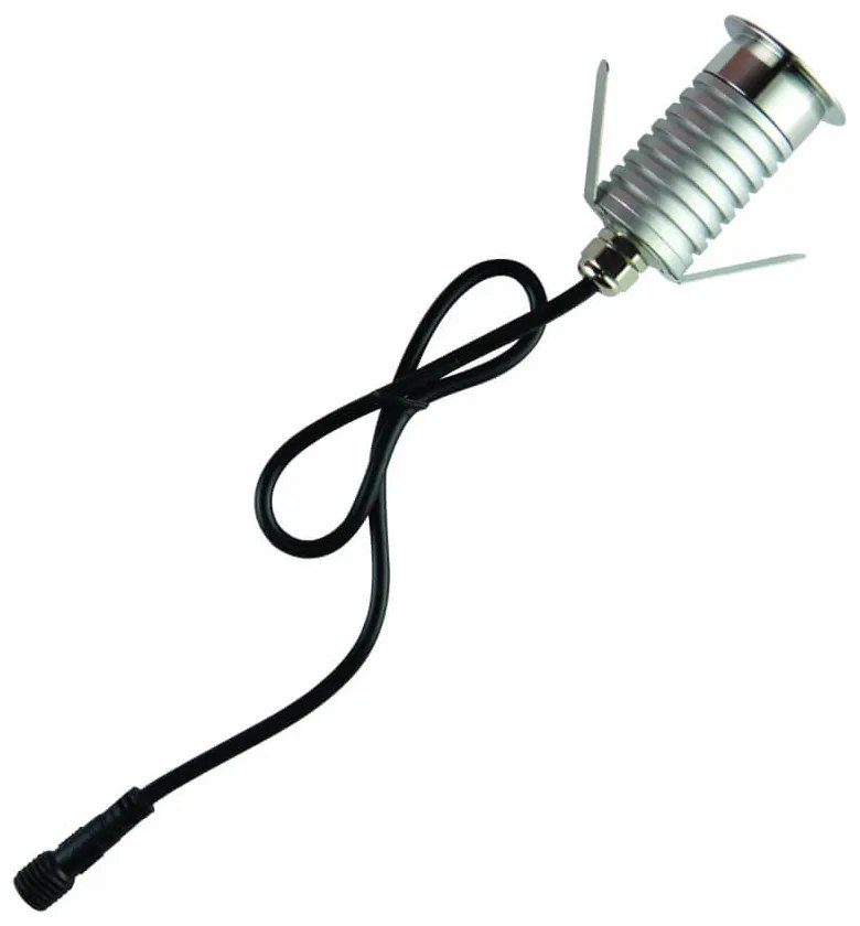 Faretto Segnapasso LED 3W, IP67, Acciaio Inox Professional - LED OSRAM Colore  Bianco Caldo 2.700K