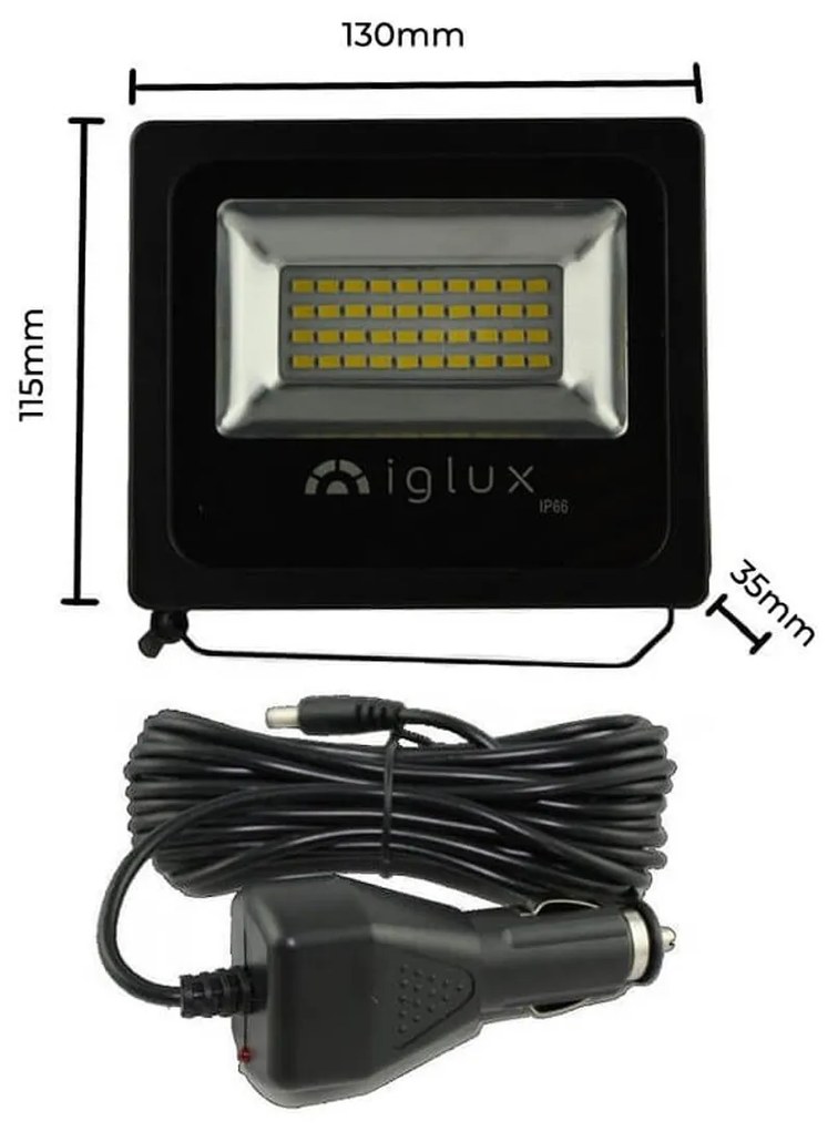 Faro LED 20W IP66 12-24V Colore Bianco Naturale 4.000K