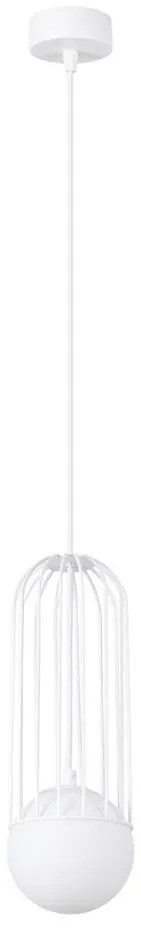 Sollux SL.1331 - Lampadario a sospensione con filo BRINA 1xG9/8W/230V bianco