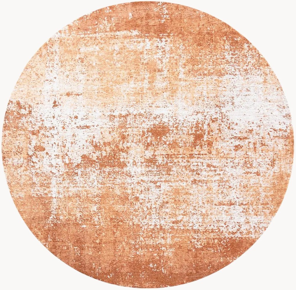 Tappeto rotondo jacquard lavabile da interno-esterno Virgin Land