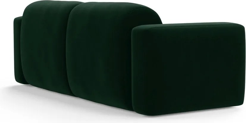 Divano verde scuro con rivestimento in velluto 220 cm Strino – Cosmopolitan Design