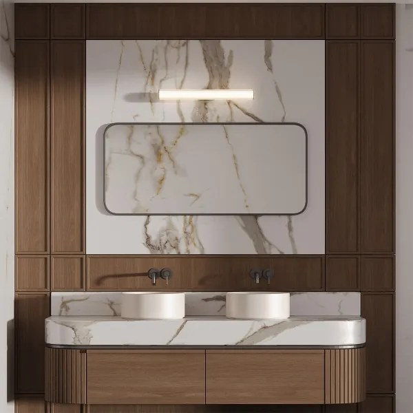 Illuminazione LED per specchio da bagno LINEA LED/12W/230V 3000/4000/6000K IP44 61 cm oro