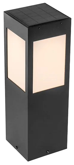 Lampada da terra per esterni nera 40 cm con luce dimmerabile e sensore solare - Charlotte
