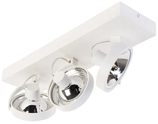 Faretto di design bianco orientabile 3 luci - Go