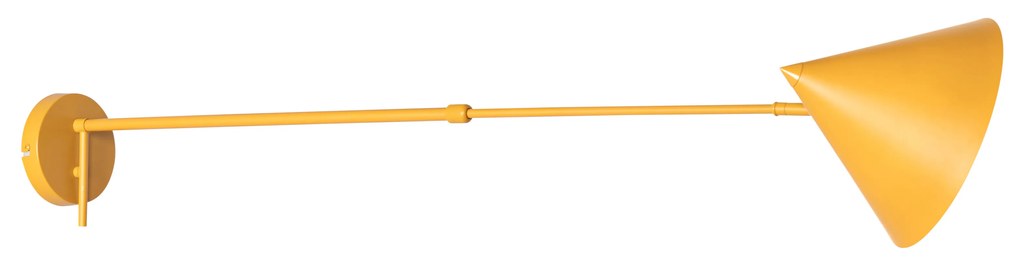 Applique da parete di design regolabile gialla - Triangolo