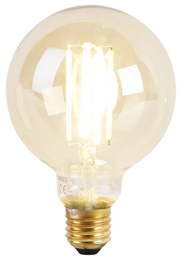 Lampada a sospensione in rattan intelligente 44 cm incl. Wifi G95 - Michelle