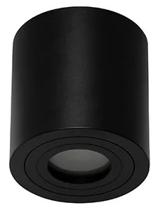 Faretto da bagno rotondo moderno nero - Capa