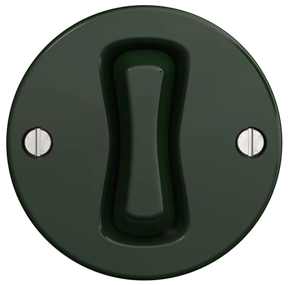 Kliklap - Pulsante retrò senza cornice, verde