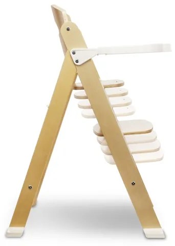 Lionelo - Seggiolina da pranzo 3 in 1 FLORIS Bianco Naturale