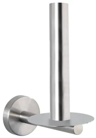 WENKO 19613100 - Portarotolo per carta igienica BOSIO MATT 8x18 cm acciaio inox/argento
