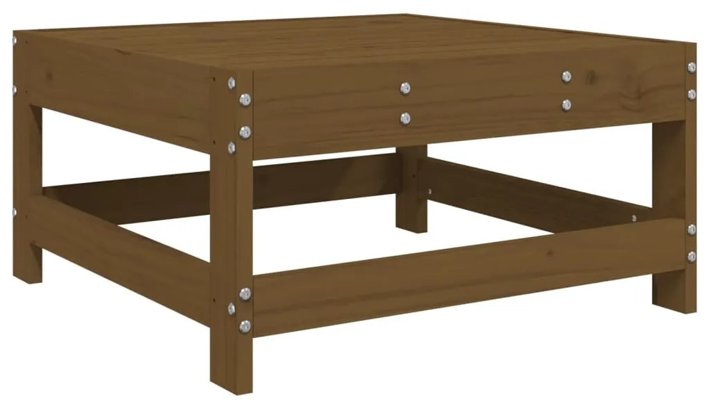 Set salotto da giardino 7 pz miele in legno massello di pino