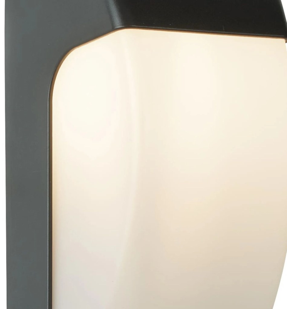 Applique Contemporanea Costiero Policarbonato Grigio Bianco 1 Luce E27