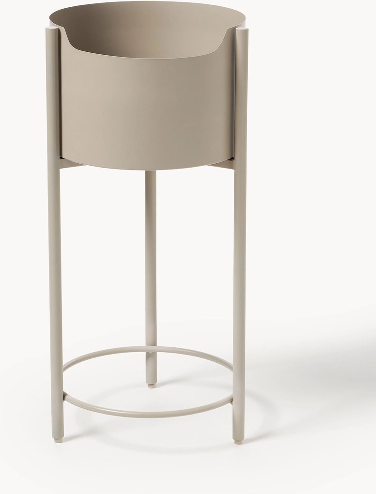 Fioriera in metallo Taru, alt. 65 cm