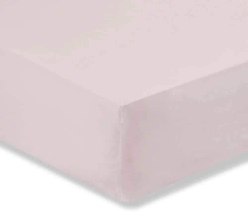 Lenzuolo rosa in cotone egiziano, 135 x 190 cm - Bianca