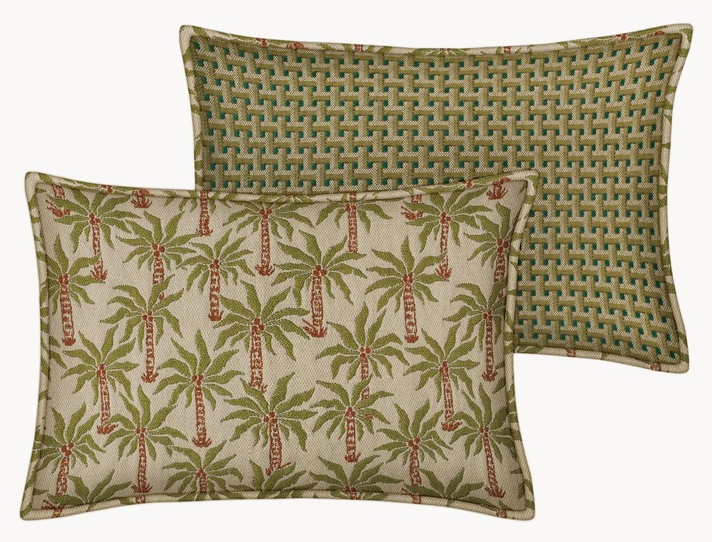 Cuscino reversibile outdoor fatto a mano Laura & Janis