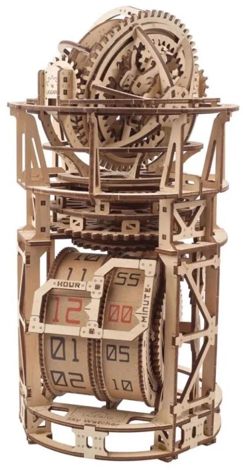 Ugears - 3D puzzle meccanico in legno Orologio con tourbillon