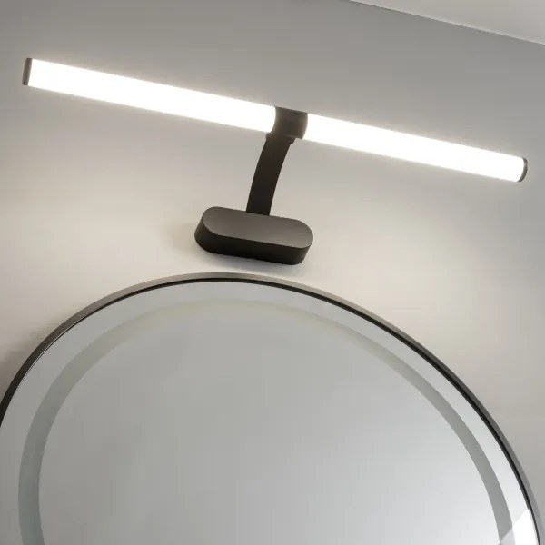 Brilagi - Specchio da bagno con luce LED TUBEO LED/8W/230V 60 cm IP44 Nero