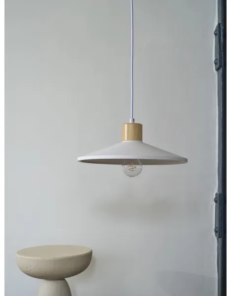 Ledvance - Lampadario a sospensione con filo DECOR PLASTER 1xE27/25W/230V diametro 32 cm gesso bianco