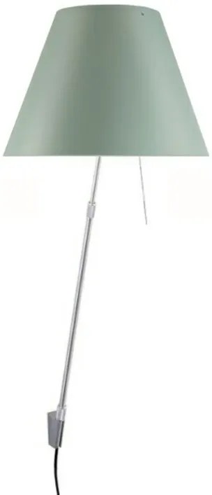 Costanza Applique da Parete con Dimmer Alu/Comfort Green - Luceplan