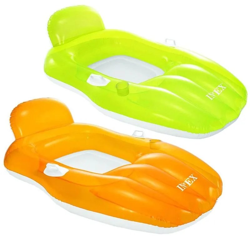 56805 poltrona materassino gonfiabile Chill 'n Float Lounges con toppa di riparazione per mare piscina lago - Intex