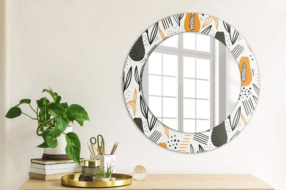 Specchio rotondo stampato Papai papai fi 50 cm