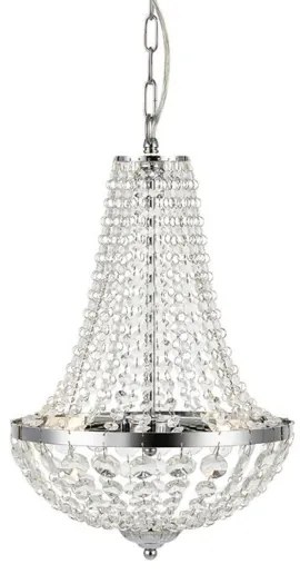 Markslöjd 107550 - Lampadario di cristallo da bagno a sospensione con catena GRÄNSÖ 2xG9/20W/230V
