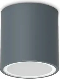 Techo round faretto da soffitto per esterno ip54 1 luce gu10 d.9cm ...