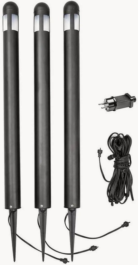 Set di 3 lampade da giardino a LED Amalfi