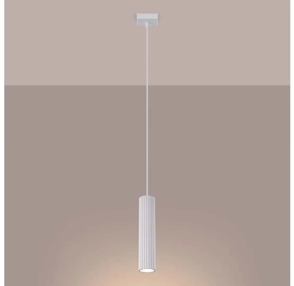 Brilagi - Lampadario a sospensione con filo CRESTO 1xGU10/10W/230V bianco