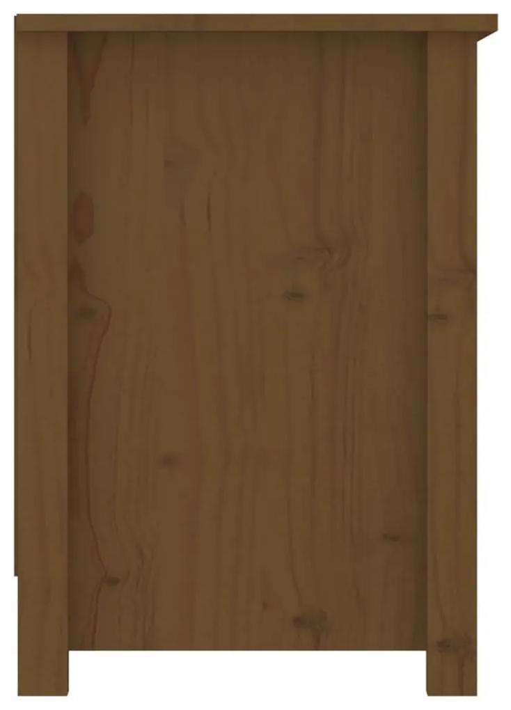 Mobile porta tv miele 103x36,5x52 cm in legno massello di pino