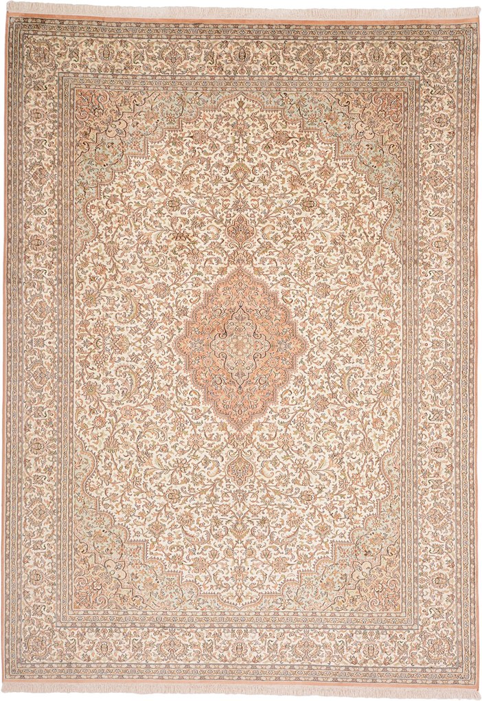 Cashmere Silk Tappeto orientale 280x200 (Indian) Annodato A Mano