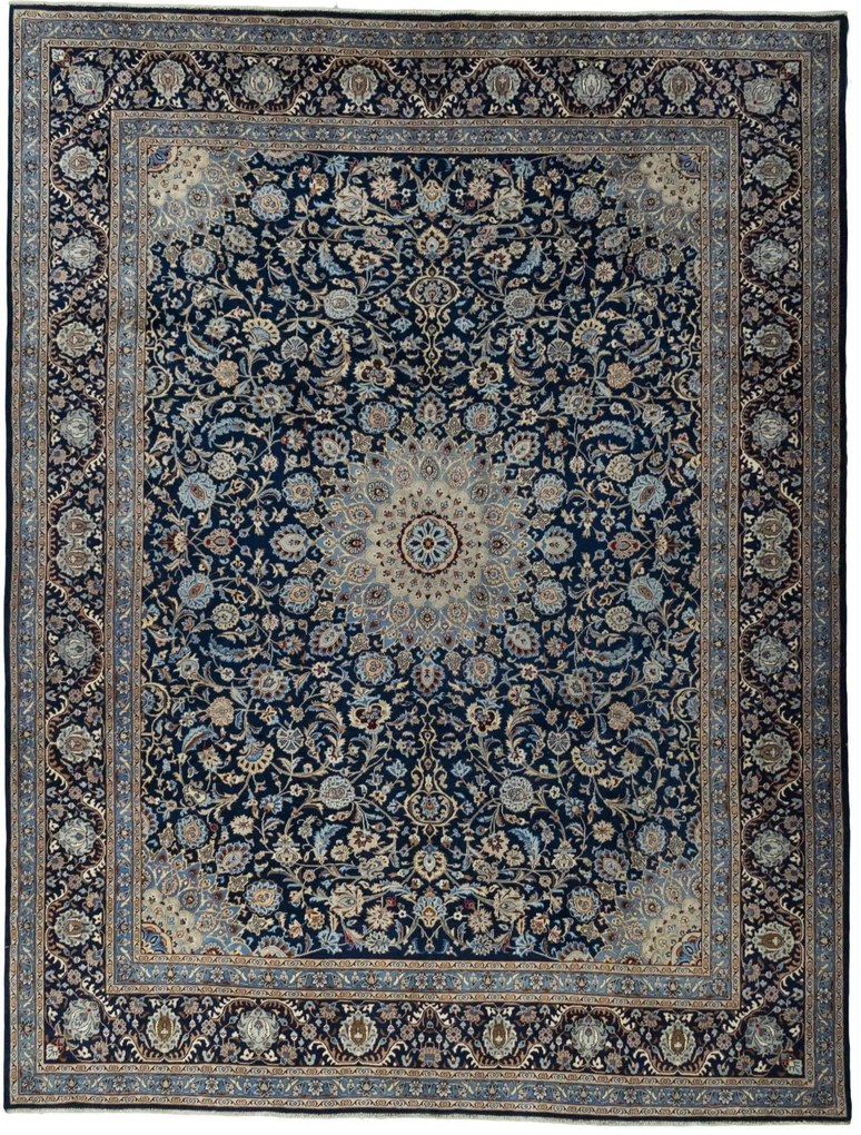 Kashmar Tappeto persiano 310 x 400 Blu (Iran) Annodato A Mano