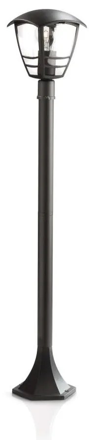 Philips 15383/30/16 - Lampada da esterno MYGARDEN CREEK 1xE27/60W/230V nero