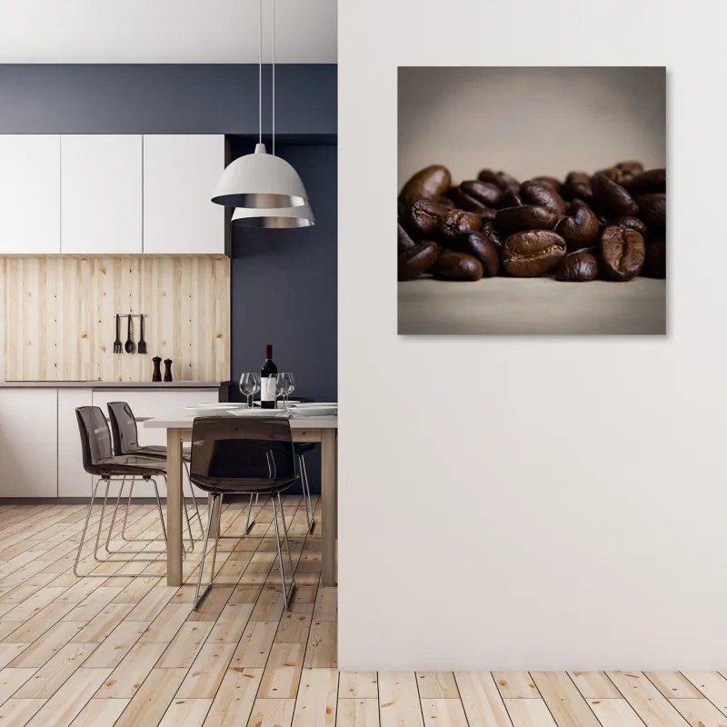 Quadro su tela, Chicchi di caffè  Dimensioni 40x40