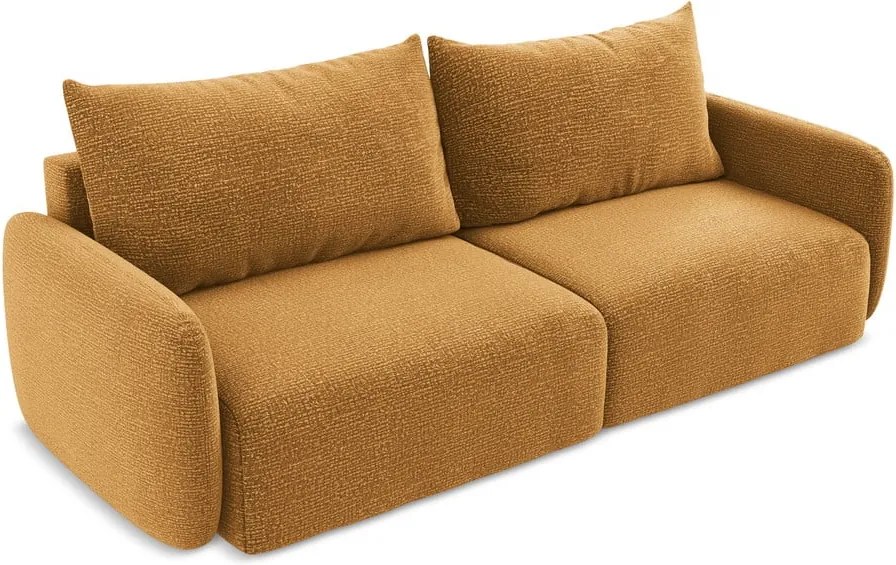 Divano arancione allungabile/con contenitore 238 cm Kalena – Makamii