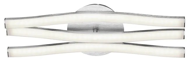 Plafoniera LED Go argento IP20 bianco caldo