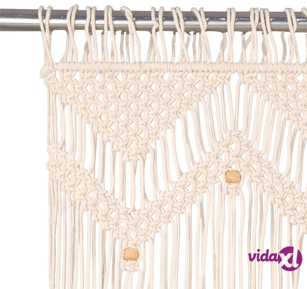 vidaXL Tenda Macramè 140x240 cm in Cotone