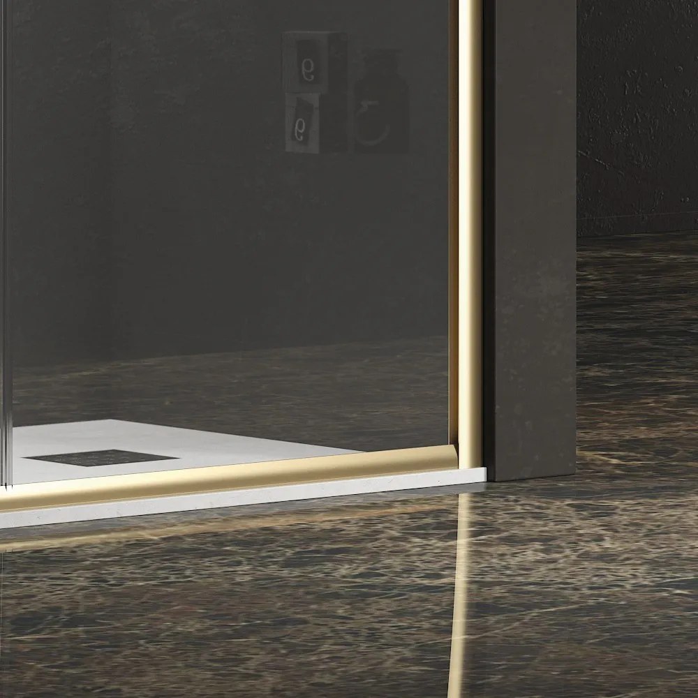 Nicchia doccia 130 cm colore oro opaco | KEF4000 - KAMALU