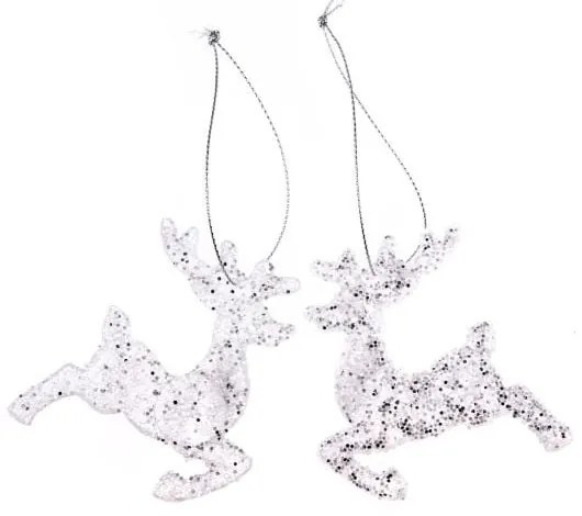 Decorazioni per albero di natale in set in plastica 2 pz 7 cm – Dakls