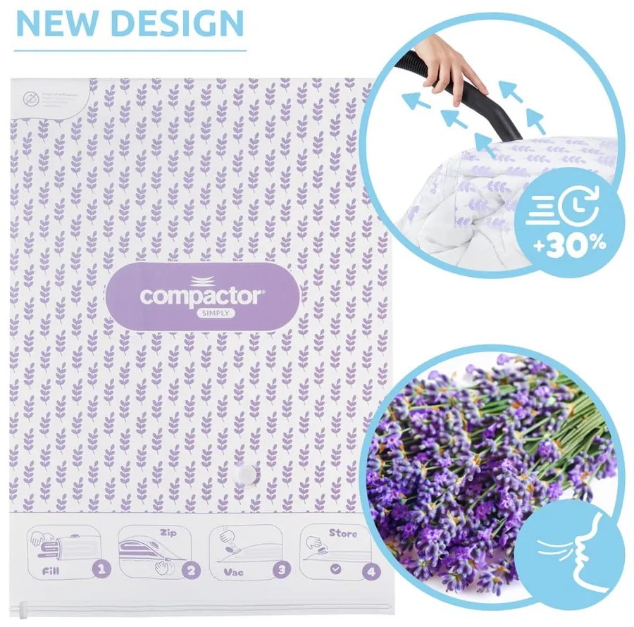 Set di sacchetti sottovuoto 5 pz Compress Lavender - Compactor