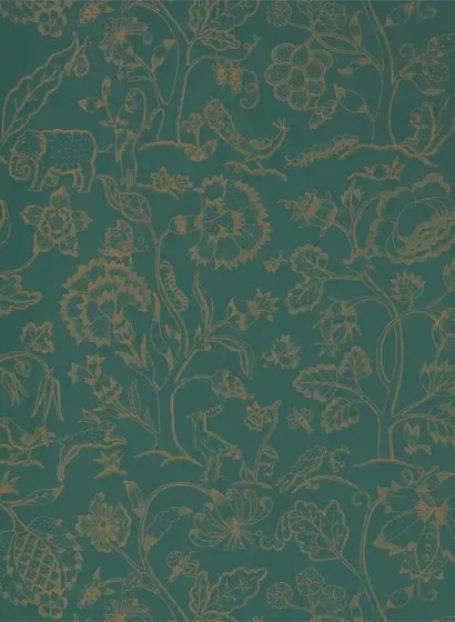 Morris & Co Carta da parati Middlemore - Moss Gold