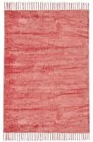 Tappeto in viscosa stile etnico Rosso Corallo BELIZE 140x200 cm