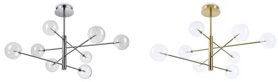 Ideal Lux - Paralume di ricambio per lampadario e lampada EQUINOXE Ø 15 cm trasparente