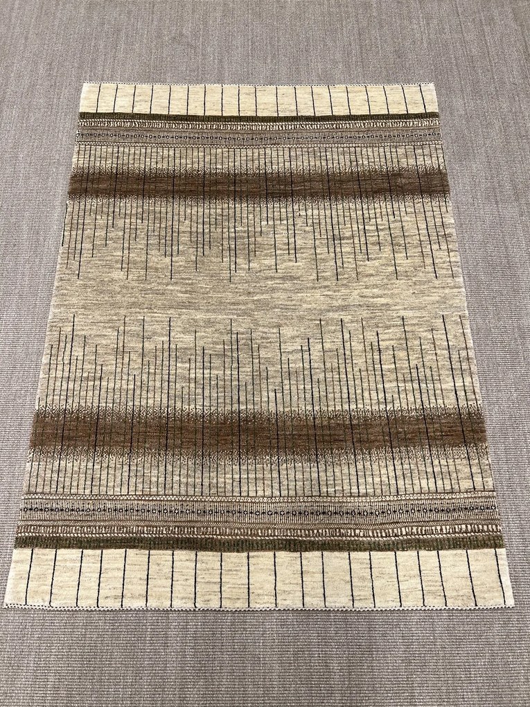 Loribaft Tappeto 150 x 200 Beige (Iran) Annodato A Mano